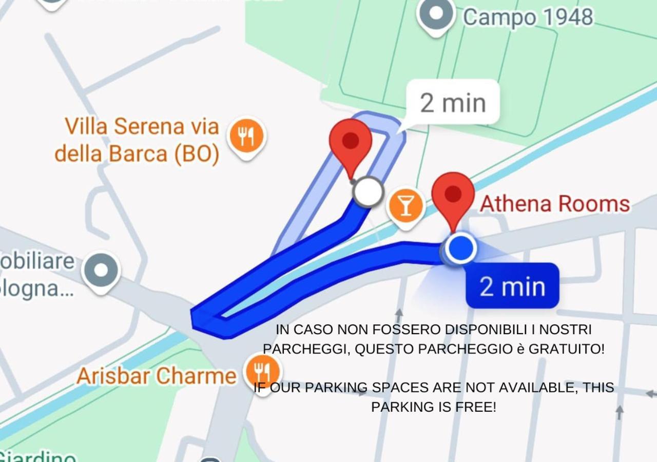Athena Rooms - Parcheggio Privato Болоня Екстериор снимка